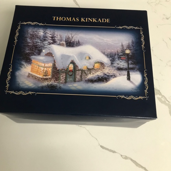 Thomas Kinkade 4 Light up Luminary Christmas Ornaments “Splendour of the Season” - Picture 2 of 6